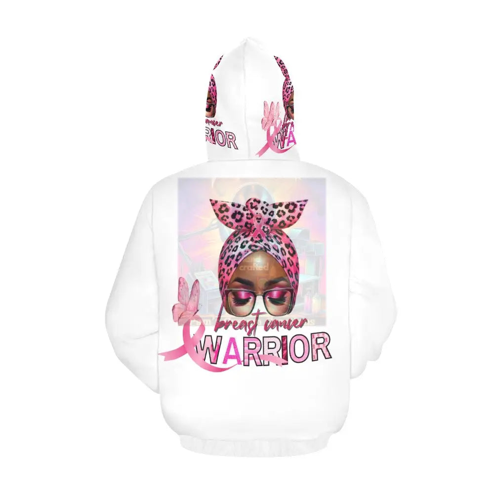 Breast Cancer Hoodie White All Over Print For Women (H13)